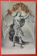 ST. MICHAEL - HAND MADE POSTCARD , VERY RARE - UNUSED - Angels