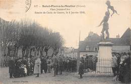 58-SAINT-PIERRE-LE-MOUTIER- PLACE JEANNE D'ARC- REMISE DE CROIX DE GUERRE , LE 4 JANVIER 1916 - Saint Pierre Le Moutier