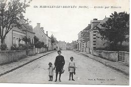 MAROLLES-LES-BRAULTS- ARRIVE PAR MAMERS - BELLE ANIMATION S1025 - Marolles-les-Braults