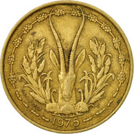 Monnaie, West African States, 25 Francs, 1975, Paris, TB+, Aluminum-Bronze, KM:5 - Ivory Coast