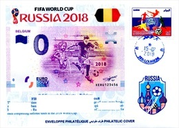 ARGHELIA - Philatelic Cover Manneken Pis Banknotes Currencies Money FIFA Football World Cup Russia 2018 Belgium Belgique - 2018 – Rusia