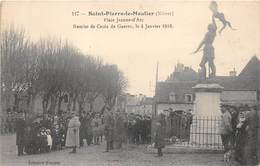 58-SAINT-PIERRE-LE-MOUTIER- PLACE JEANNE D'ARC , REMISE DE CROIX DE GUERRE LE 4 JANVIER 1916 - Saint Pierre Le Moutier