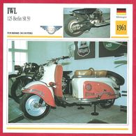 IWL 125 Berlin SR 59, Scooter De Tourisme, Allemagne, 1961, Le Scooter à La Berlinoise - Sport
