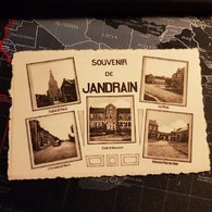 Souvenir De Jandrain - Eglise St Pierre- La Place - Chaussée De Wavre - Nouveau Pont De 1948 - Ecole Et Monument (D) - Orp-Jauche
