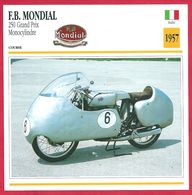 F.B Mondial 250 Grand Prix Monocylindre, Moto De Course, Italie, 1957, Récupérée In Extremis - Deportes