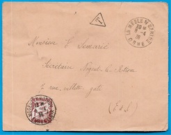 Lettre France 1936 De 72 LE MESLE-sur-SARTHE Taxée 1 Franc à 28 NOGENT-Le-ROTROU - 1859-1959 Brieven & Documenten