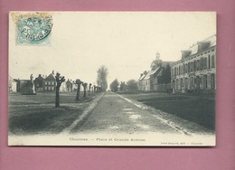 CPA   -  Chaulnes  - Place Et Grande Avenue - Chaulnes