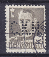 Denmark Perfin Perforé Lochung (C38) 'C.K.H.' C.K.Hansen, København King König Fr. IX. Stamp (2 Scans) - Abarten Und Kuriositäten