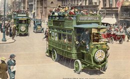 ETATS UNIS NEW YORK CITY DOUBLE DECK BUS ON FIFTH AVENUE BELLE ANIMATION - Transports