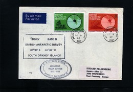British Antarctic Territory 1982 Signy British Antarctic Surwey South Orkney Islands Interesting Letter - Lettres & Documents