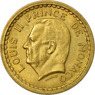 Monnaie, Monaco, Franc, Undated (1943), Poissy, TB, Cupro-Aluminium, Gadoury:MC - 1922-1949 Louis II