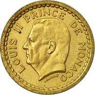 Monnaie, Monaco, Franc, Undated (1943), Poissy, TB+, Cupro-Aluminium, Gadoury:MC - 1922-1949 Louis II