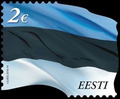 Flag Estonia 2018 MNH Stamp Mi 788 II - Francobolli