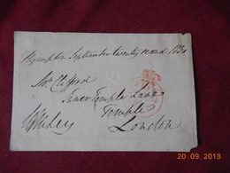 Devant De Lettre De 1830 A Destination De Londres En Provenance D Ecosse - ...-1840 Vorläufer