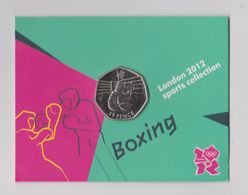 BOXING - 50p Olympic 2012 London Fifty Pence Uncirculated Coin In Folder - 50 Pence