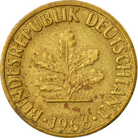 Monnaie, République Fédérale Allemande, 5 Pfennig, 1968, Stuttgart, TB+ - 5 Pfennig