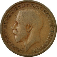 Monnaie, Grande-Bretagne, George V, 1/2 Penny, 1922, B+, Bronze, KM:809 - C. 1/2 Penny