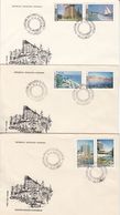 HEALTH RESORTS, SPA TOWNS, SPECIAL COVER, 3X, 1982, ROMANIA - Storia Postale