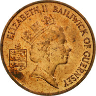 Monnaie, Guernsey, Elizabeth II, Penny, 1989, Heaton, TB+, Bronze, KM:40 - Guernesey