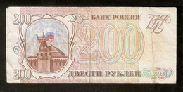 T. Russia 200 Rubel Roubles 1993 Ser. EE 0923874 - Russie