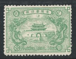 1896 CHINA NANKING LOCAL POST -10c MINT H CHAN LN7 Mi Cv €90 - Unused Stamps