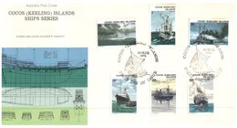 (400) Australia FDC Cover - Cocos And Keeling Islands - 1976 (2 Covers) Ships - Cocos (Keeling) Islands