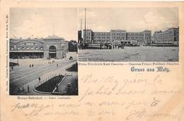 57-METZ-  GARE CENTRALE- CARSERNE PRINE FREDERIC CHARLES - MULTIVUES - Metz