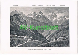 D101 051-2 Reschreiter Monte Duranno Cadore Karnische Alpen Druck 1900 !! - Other & Unclassified