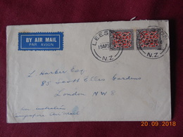 Lettre De Nouvelle Zelande De 1937 A Destination De Londres ( Via Australian Singapour Air Mail ) - Storia Postale