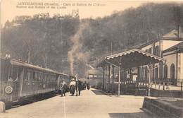 57-LUTEZLBOURG- GARE ET RUINE DU CHATEAU - Autres & Non Classés