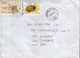 Romania - Letter Circulated In 1997- Arhitecture, He Willow Leaf Beetle (leaf Butcher) -chrysomela Vigintipunctata - Covers & Documents