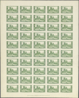 Algerien: 1930, 100th Anniversary Of Conquest, 40c. Green, IMPERFORATE Sheet Of 50 Stamps Unmounted - Cartas & Documentos