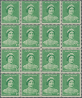 Australien: 1938, Queen Elizabeth 1d. Emerald-green Die II Perf. 15x14 In A Large Lot With About 1.2 - Cartas & Documentos