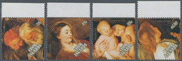 Cook-Inseln: 1989, Christmas Complete Set Of Four With Different Rubens Paintings In A Lot With 672 - Cook