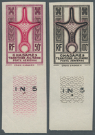 Fezzan: 1946/1951, Mint Collection On Yvert Album Pages, Incl. 1949 "Croix D'Agadem" IMPERFORATE Set - Covers & Documents