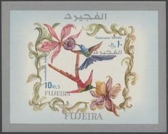 Fudschaira / Fujeira: 1966/1972, U/m Accumulation Of Apprx. 310 Souvenir Sheets Incl. Attractive The - Fudschaira