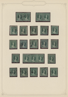 Grenada: 1861/1890, Used And Mit Collection Of 94 QV Heads, Neatly Arranged On Album Pages, Showing - Grenada (...-1974)