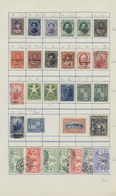 Hawaii: 1860/1899 (ca.), Mint And Used Assortment/collection Of Apprx. 85 Stamps On Leaves, Some Val - Hawaii