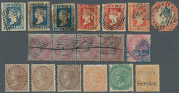 Indien: 1854-1900 Ca.: Accumulation Of Several Hundred Stamps Of Queen Victoria Issues Including Off - 1852 Provincie Sind
