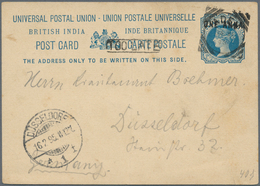 Indien: 1880's-1946: Hundreds Of Postal Stationery Items, Covers And Postcards From British India (i - 1852 Provinz Von Sind