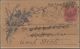 Indien: 1901-08 Ca.: About 85 Illustrated BAZAAR Postcards, Used And Mostly Franked By KEVII. 3p., F - 1852 District De Scinde