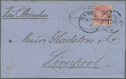 Indien - Used Abroad: BURMA 1872-1900: Group Of 19 Covers, Postcards And Postal Stationery Items Wit - Other & Unclassified