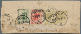 Indien - Feudalstaaten: JAIPUR 1904-28 'Chariot Of The Sun': Five Covers And Two Postal Stationery E - Otros & Sin Clasificación