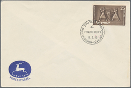 Israel: 1950/1967, POST OFFICES CIRCULAR DATE STAMPS, Holding Of Apprx. 355 Covers Showing A Good Di - Covers & Documents