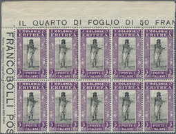 Italienisch-Eritrea: 1930, Postman 5c. Violet/black In A Lot With About 720 Stamps Mostly In Large B - Erythrée