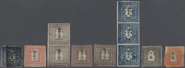 Japan: 1871/76, Dragons And Cherry Blossoms Collection In Large Stockbook Inc. Mostly Mint Stationer - Used Stamps