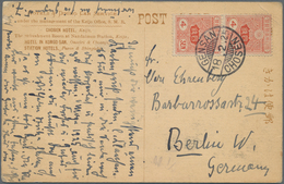 Japanische Post In Korea: 1907/25, "CHEMULPO KOREA"  Resp. "GENSAN CHOSEN" On Two Ppc To Germany; Al - Franchise Militaire