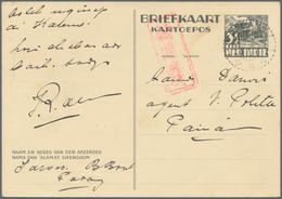Japanische Besetzung  WK II - NL-Indien / Java / Dutch East Indies: 1942/45, 3 1/2 C. Cards Used NI - Indonesien