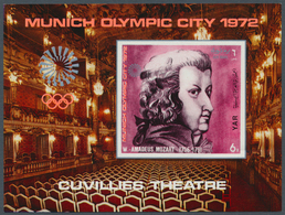 Jemen: 1971, Olympic City Of Munich (Operas At The National Theatre) Imperf. Miniature Sheet 6b. 'Wo - Yémen