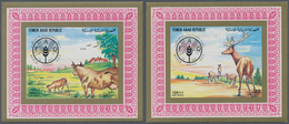 Jemen: 1982, World Food Day (rabbits, Fowl, Tirkeys, Sheep, Cows And Red Deer) Set Of Six Different - Yémen